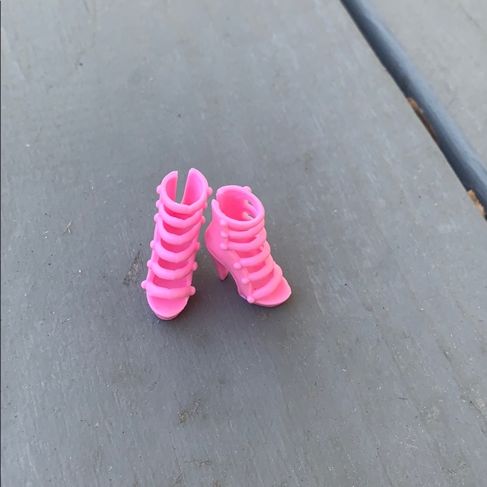 Tall Pink Barbie heels